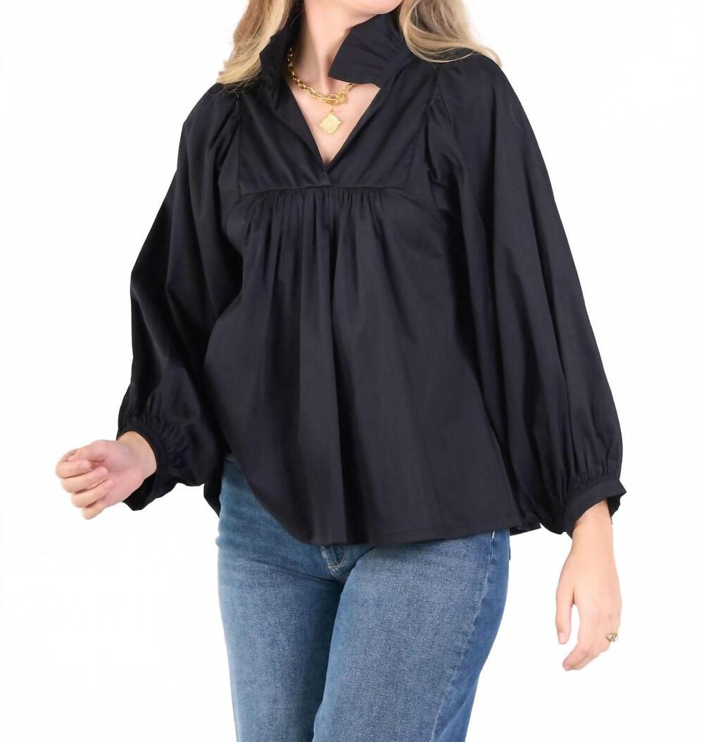 NEW EMILY MCCARTHY women's stella top in black